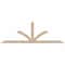 Ekena Millwork Richland Smooth Timber Gable Bracket, Douglas Fir, 84"W x 28"H x 1 1/2"D x 3 1/2"F, 8/12 Pitch GBW084X28X0204RIC00SDF - alternate 1